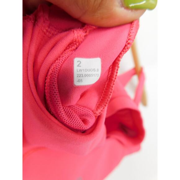Lululemon Women's Pink Lipgloss V-Neck Align Sleeveless Cropped Tank Top Size 2 - Picture 4 of 4